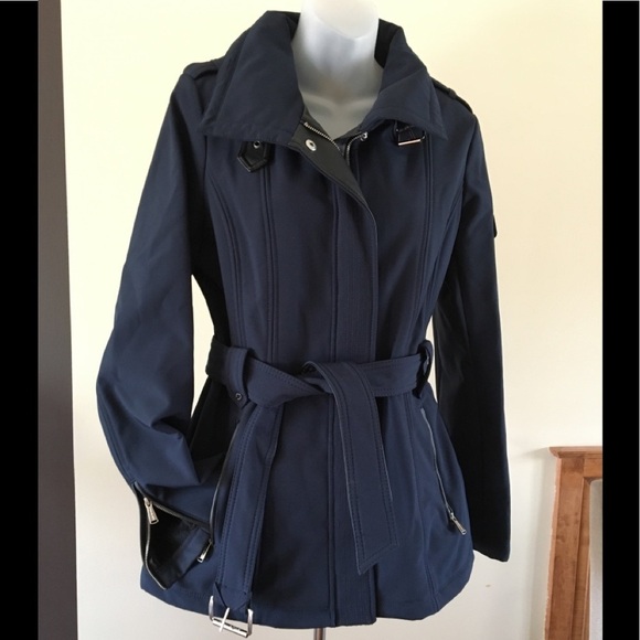 Michael Michael Kors Zip Up Belted Jacket S - Picture 1 of 8
